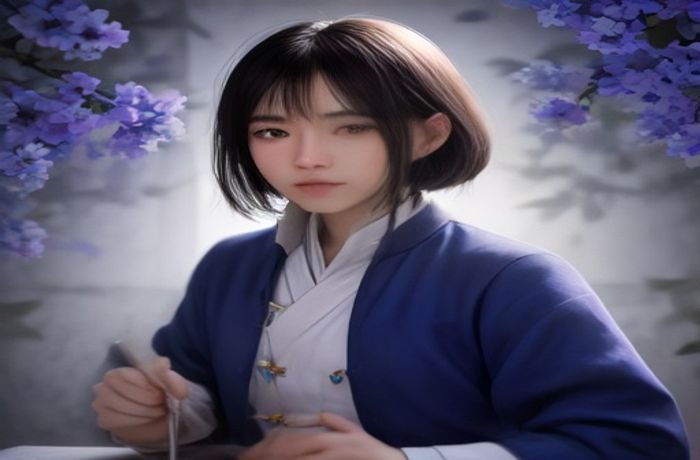 插画描绘用户收藏与历史记录列表界面，圆角卡片配以金棕色收藏图标
